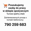 PRACA W SKLEPIE SPOŻYWCZYM TUROWO - ogłoszenia 2363549 | Temat Szczecinecki Temat.net
