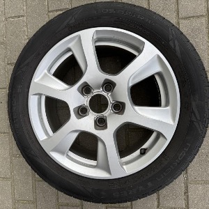 Sprzedam komplet opon letnich z felgami aluminiowymi – 205/55 R16, 5x112 - ogłoszenia 2366636 | myLomza.pl