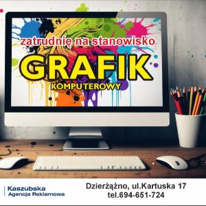 Osoba na stanowisko grafik komputerowy - ogłoszenia 2540741 | Kartuzy.info