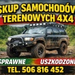 SKUP SAMOCHODÓW TERENOWYCH 4X4 TERENOWE TERENOWY OFFROAD ZMOTA SUV 4X4 - ogłoszenia 774347 | myslenice-itv.pl