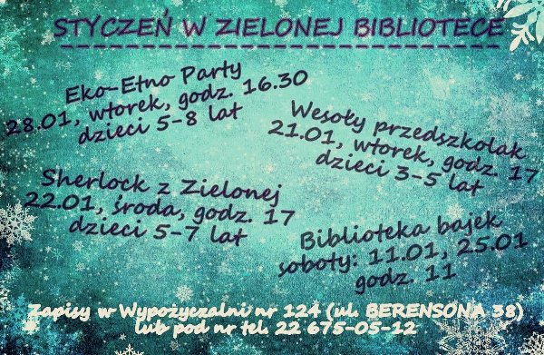 Zielona Biblioteka: zajęcia Sherlock z Zielonej
