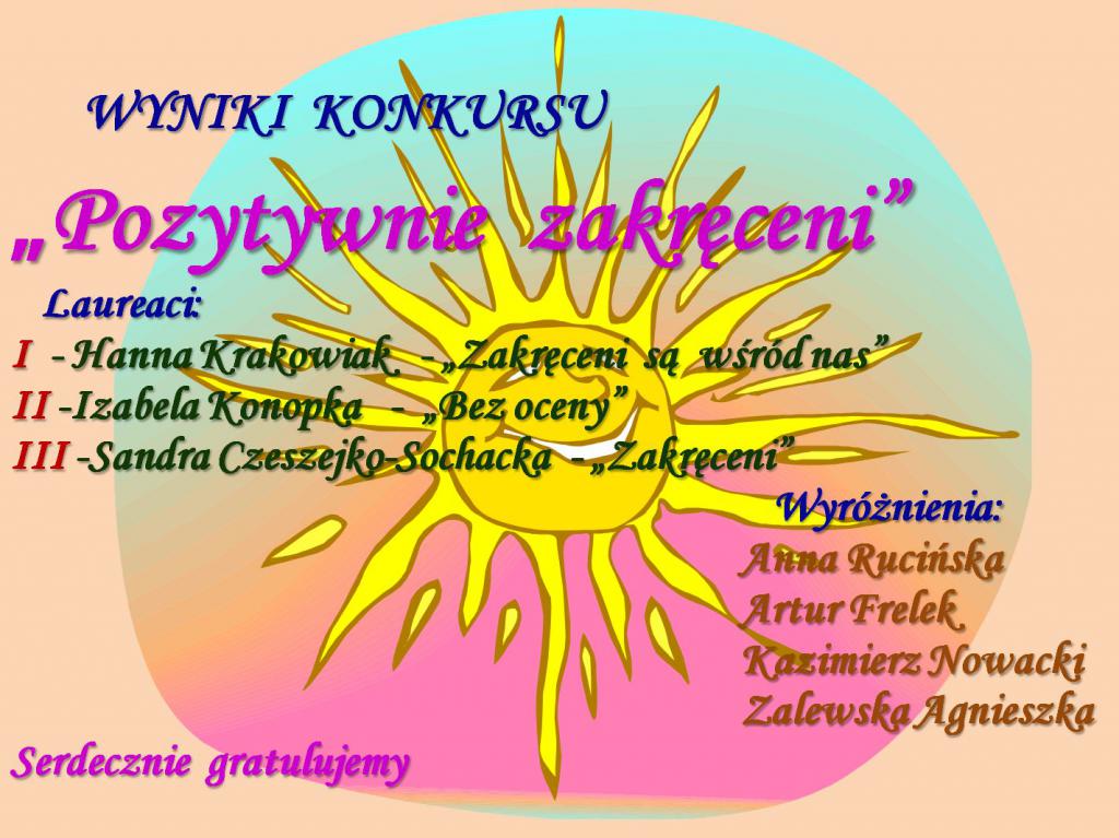 Biblioteka przy Kowalczyka: wyniki konkursu Pozytywnie Zakręceni