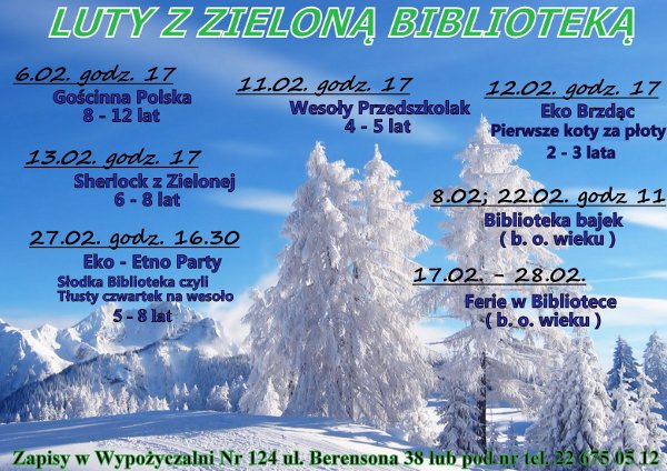 Zielona Biblioteka: zajęcia Wesoły Przedszkolak