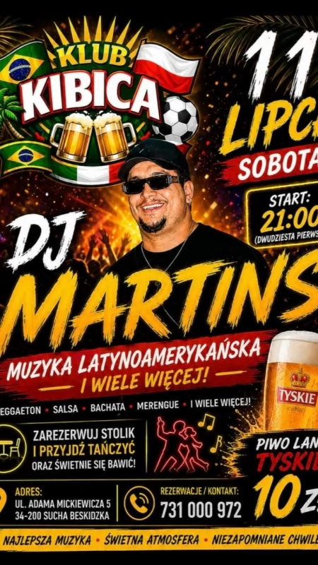 Latina Party w Klubie Kibica już 11 lipca. Gorące rytmy i taneczna noc w Suchej Beskidzkiej