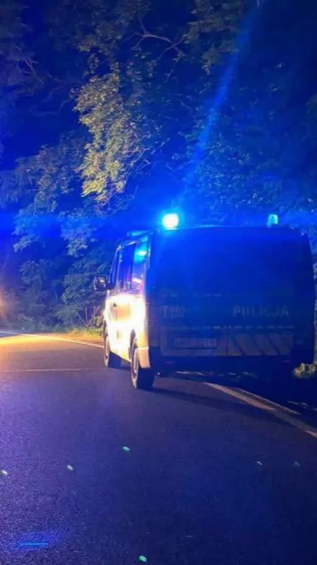 Groźny wypadek na DK16. 21-latek trafił do szpitala