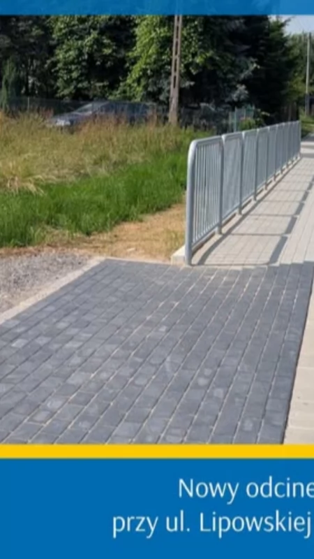 Nowy chodnik na ul Lipowskiej poprawia bezpieczeństwo pieszych w Lipowej