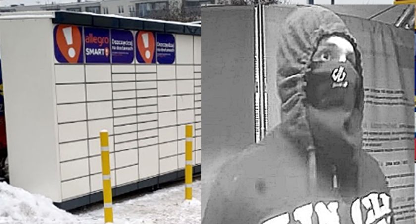 Chciał okraść paczkomat. Pana ze zdjęcia szuka policja
