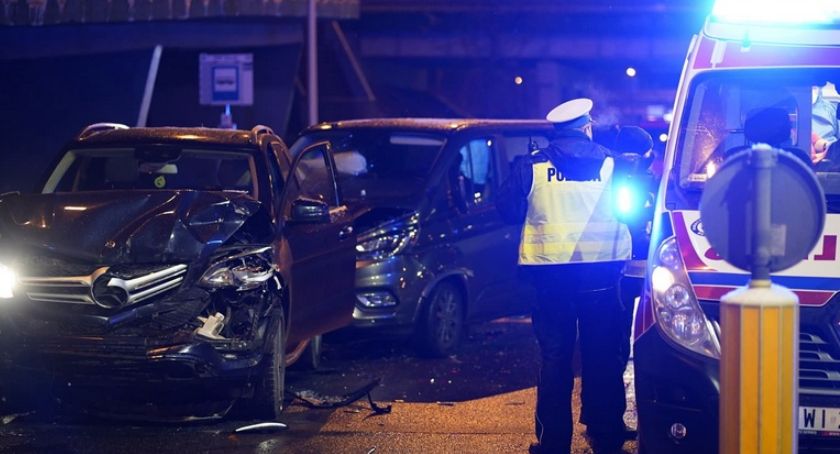 Jedna osoba ranna w zderzeniu trzech samochodów 