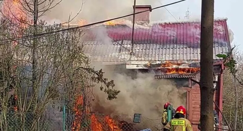 Pożar wystraszył mieszkańców nie na żarty 
