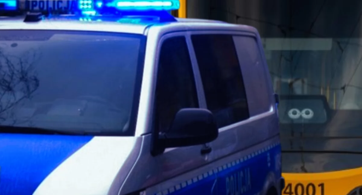 Auto kontra tramwaj na Tarchominie