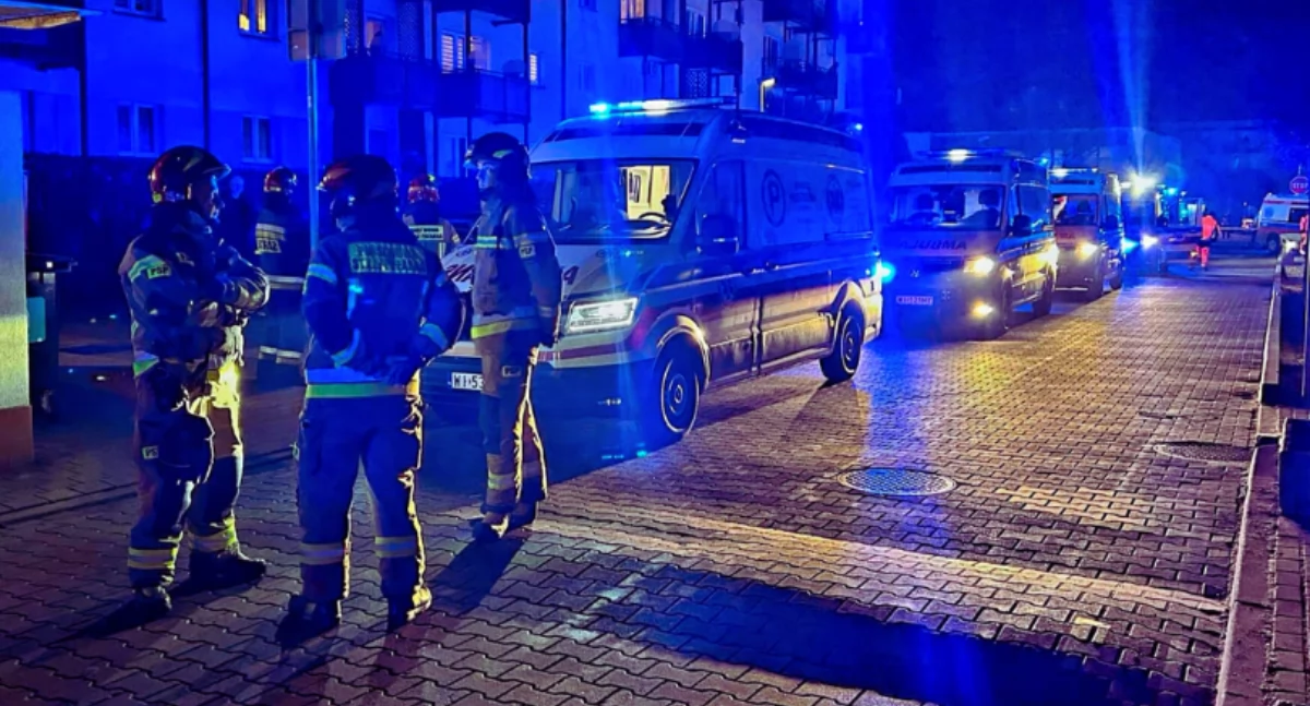 Pożar wybuchł w jednym z mieszkań na Białołęce