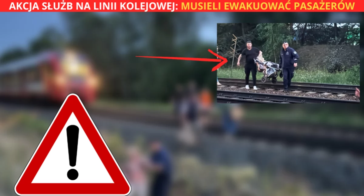 Wypadek na linii kolejowej na Białołęce. Akcja ewakuacyjna (ZDJĘCIA)