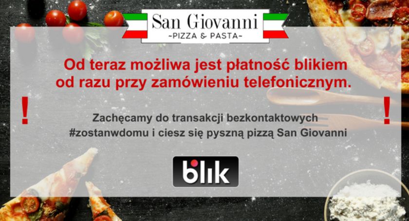 Pizzeria San Giovanni ogranicza ryzyko zarażenia koronawirusem do minimum!