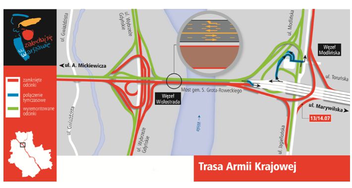 Szykują się kolejne zmiany w ruchu na Trasie AK