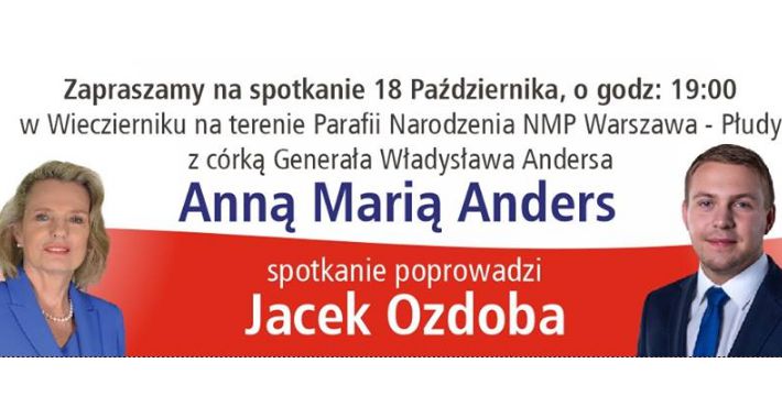 Spotkanie wyborcze z Anną Marią Anders