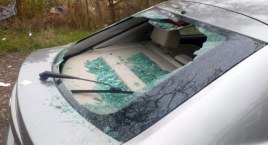 Myśleli, że ktoś porzucił zdewastowane auto na ul. Delfina. Prawda okazała się inna [ZDJĘCIA]