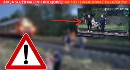 Wypadek na linii kolejowej na Białołęce. Akcja ewakuacyjna (ZDJĘCIA)