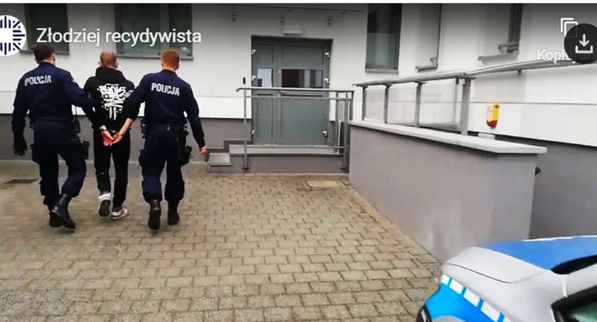 Zwolniony włamywacz nadal kradł
