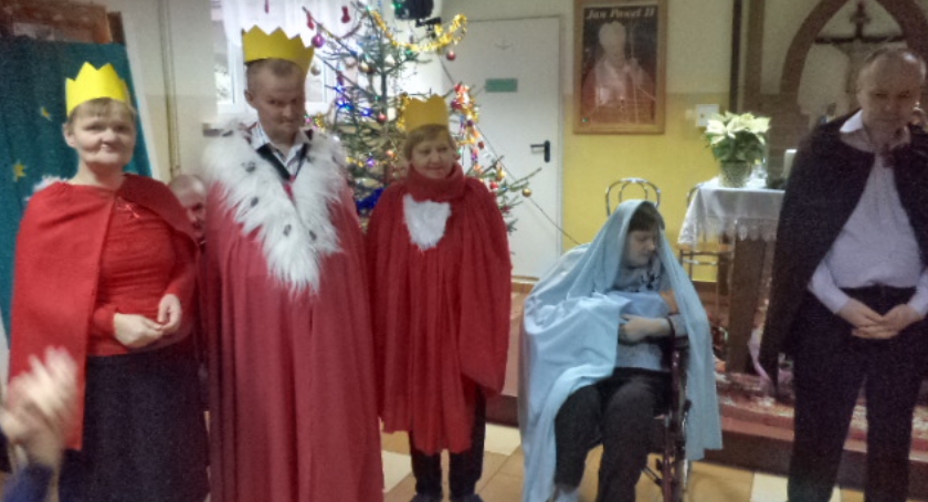 Wigilijne spotkanie w Domu Pomocy Społecznej w Wąbrzeźnie