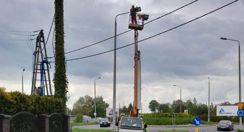Nowoczesne oświetlenie miasta