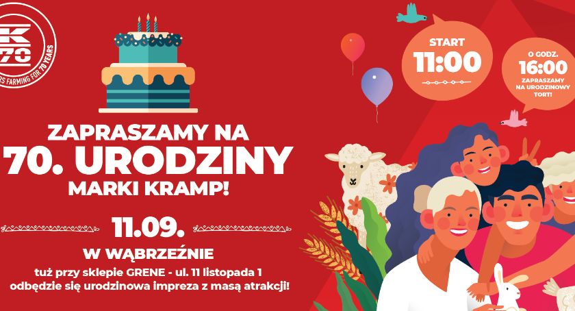 Zapraszamy na 70. urodziny Kramp!