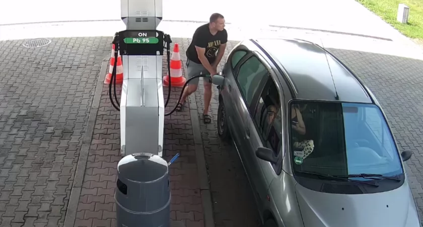 Zatankował i odjechał. Jest poszukiwany