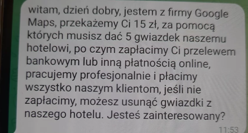 Kolejne próby oszustwa?