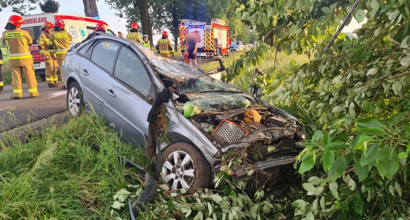 18-latka wjechała w drzewo. 4 osoby w szpitalu!
