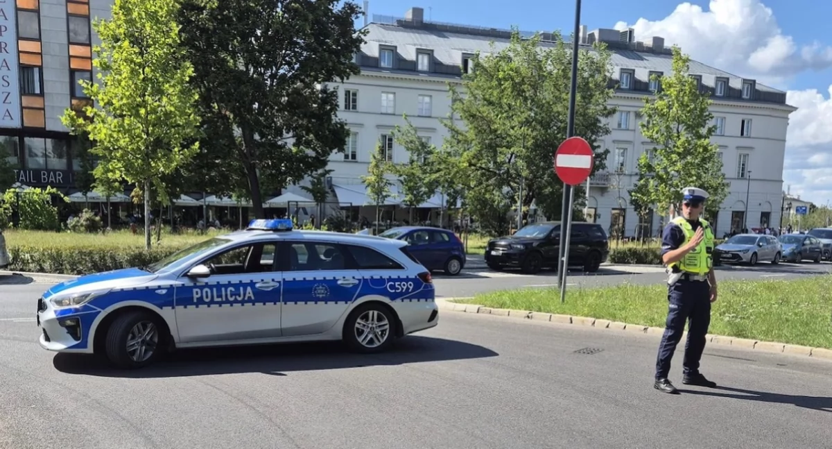 Policjanci z Wąbrzeźna na zaprzysiężeniu prezydenta RP Karola Nawrockiego