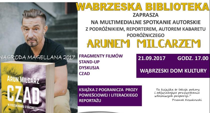 Arun Milcarz w Miejskiej i Powiatowej Bibliotece Publicznej w Wąbrzeźnie