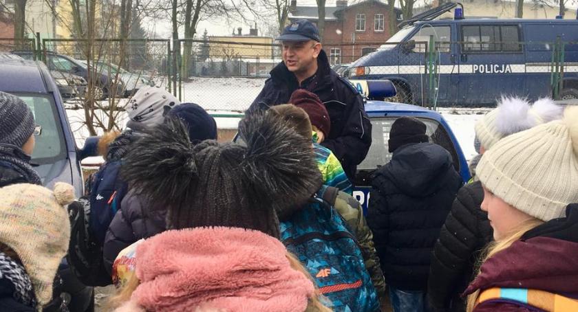 Uczniowie z Jarantowic na komendzie