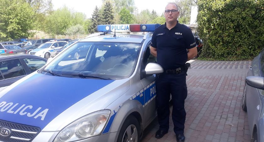 Godna naśladowania postawa policjanta
