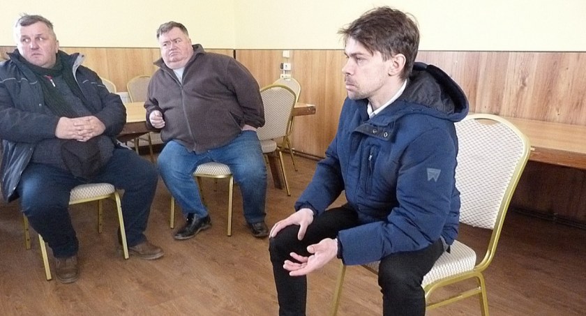 Michał Kołodziejczak z Agrounii namawiał do strajku rolników z Rypina i okolic