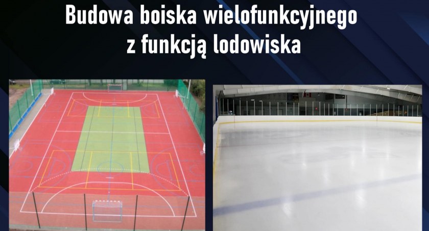 Latem boisko, zimą lodowisko