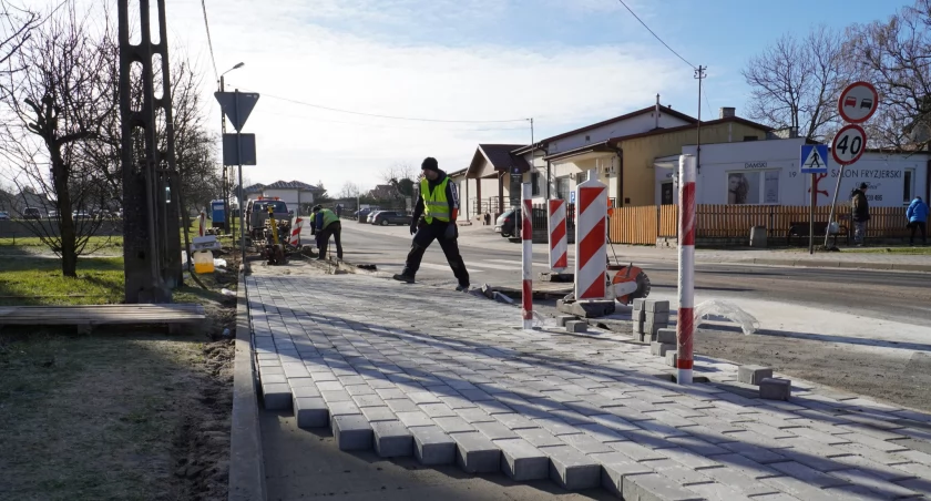 Nowy chodnik przy Młyńskiej
