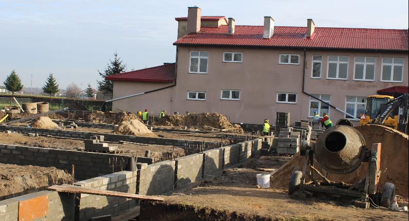Sala gimnastyczna  w budowie