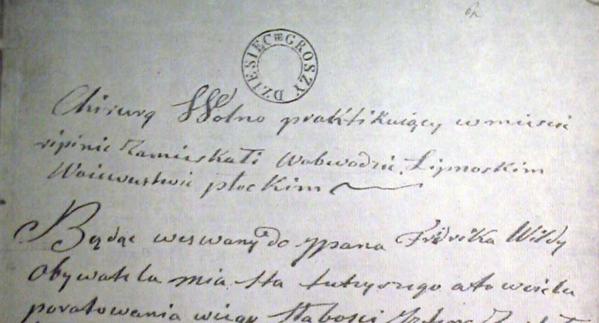 Służba zdrowia w Rypinie  w pierwszej połowie XIX wieku