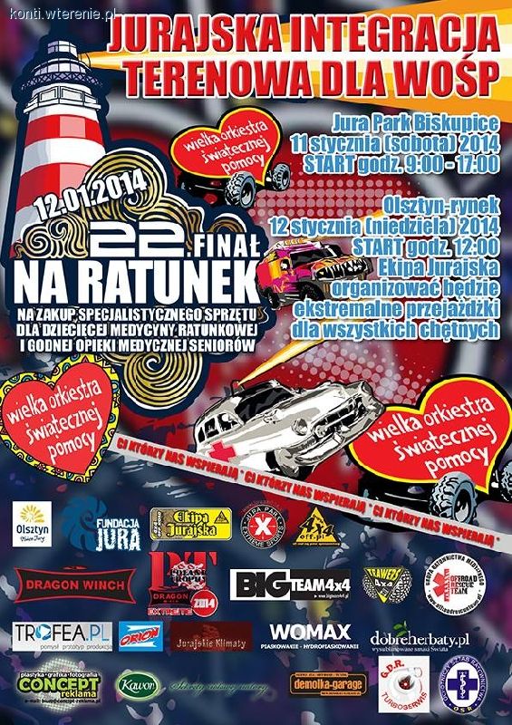 Jurajska Integracja Terenowa 4x4 dla WOŚP 2014 
