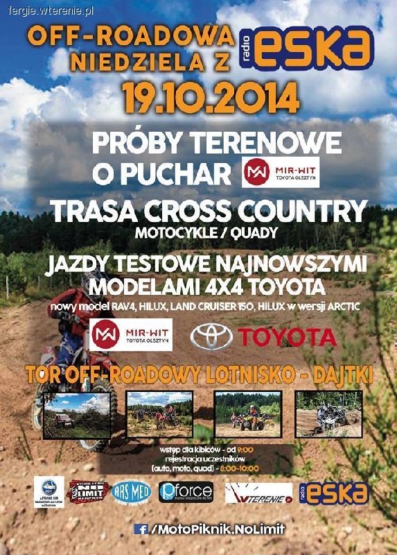 Off-roadowa niedziela z Eską - zapraszamy do Olsztyna!