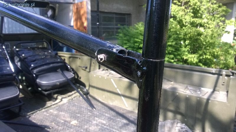 GAZ 69 - patent na szybki montaż / demontaż stelaża plandeki