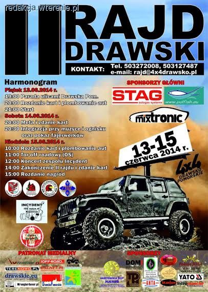 II Rajd Drawski 13-15.06.2014