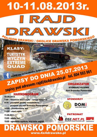 Wynki z I Rajdu Drawskiego