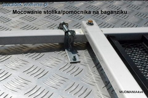 Stolik/pomocnik montowany na kole