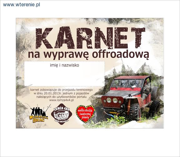 Łomża 4x4 dla WOŚP 2013