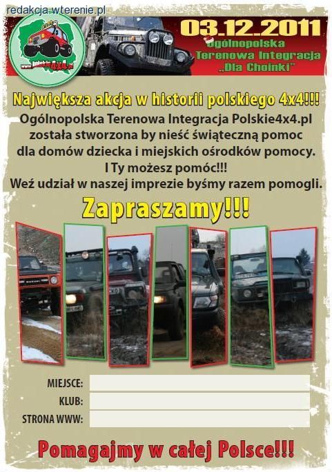 Integracja Dla Choinki 2011 - ogólnopolska akcja terenowa