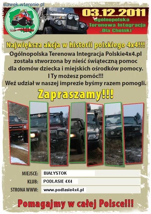 Białystok Dla Choinki 2011 - impreza terenowa Podlasie 4x4