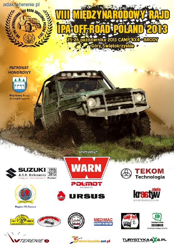 VIII Międzynarodowy Rajd IPA OFF-ROAD POLAND 2013