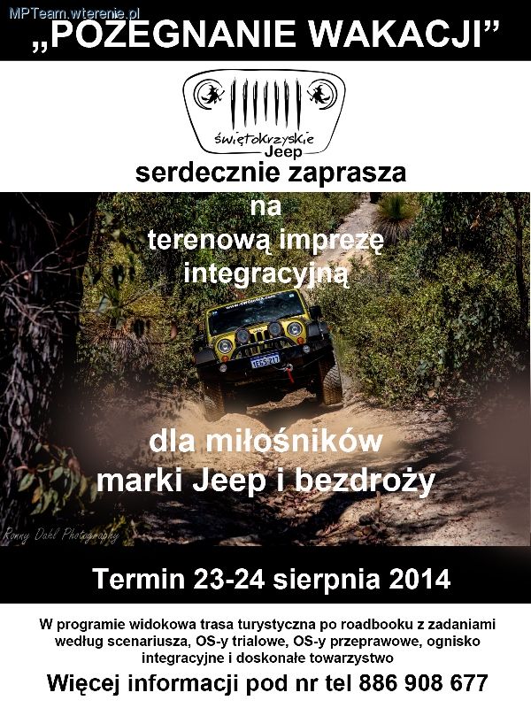Pożegnanie Wakacji z Świętokrzyskie Jeep