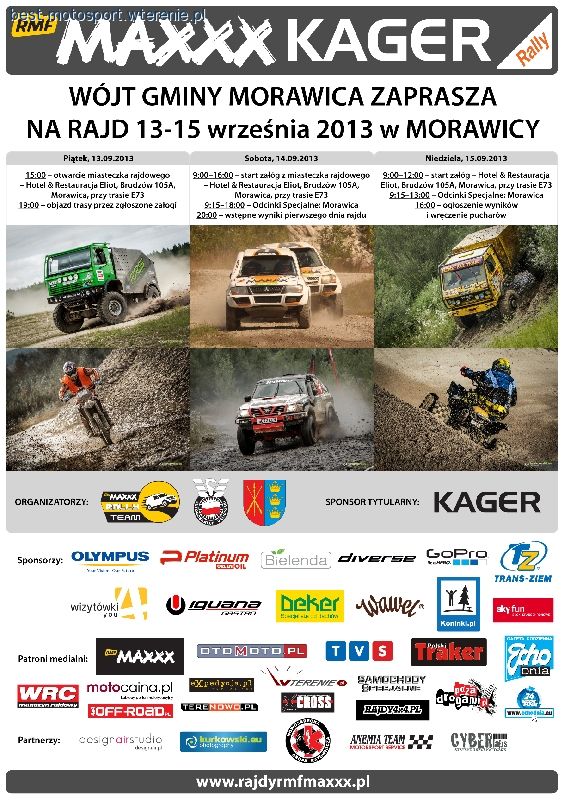 III eliminacja RMF MAXXX KAGER Rally w Morawicy k. Kielc