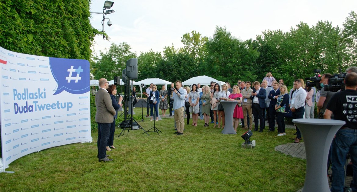 To był pierwszy #PodlaskiDudaTweetup. Niespodzianką była obecność Marszałek Sejmu Elżbiety Witek